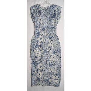 ASHLEE California Tropical Tiki Hawaiian Open back dress size 8